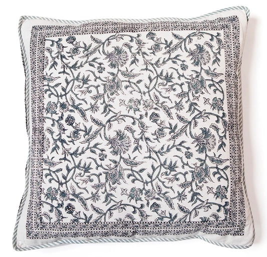 Cushion Covers in Gray Vines