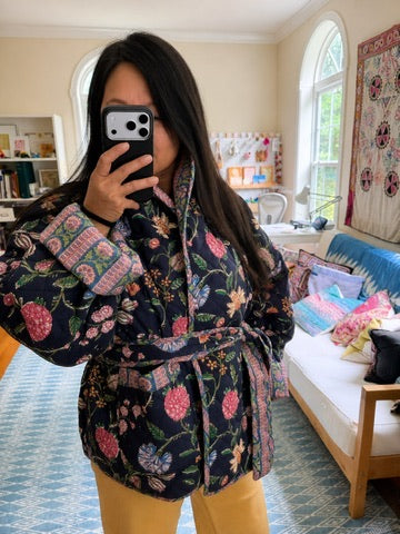 Midnight Garden Quilted Jacket