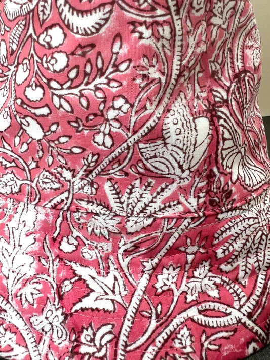 Pink Floral Bucket Hat