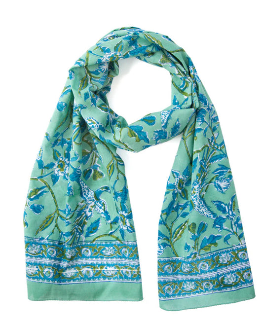 (AS11) Mint Green Phoenix Scarf
