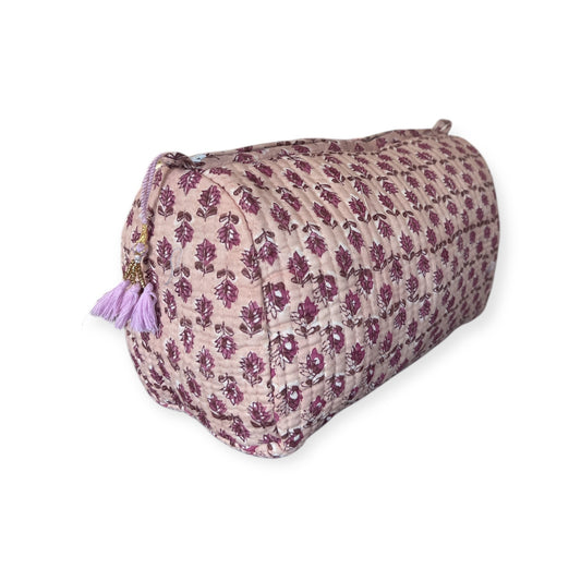 (NLM119) Make Up Bag Dirty Pink + Purple Buti