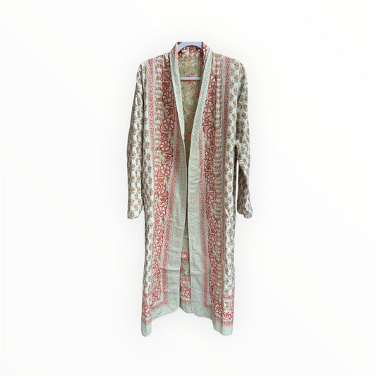 June Reversible Robe in Green