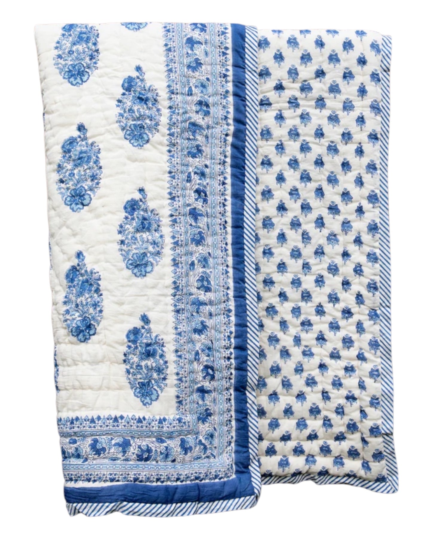 Blue Bouquet Baby Quilt