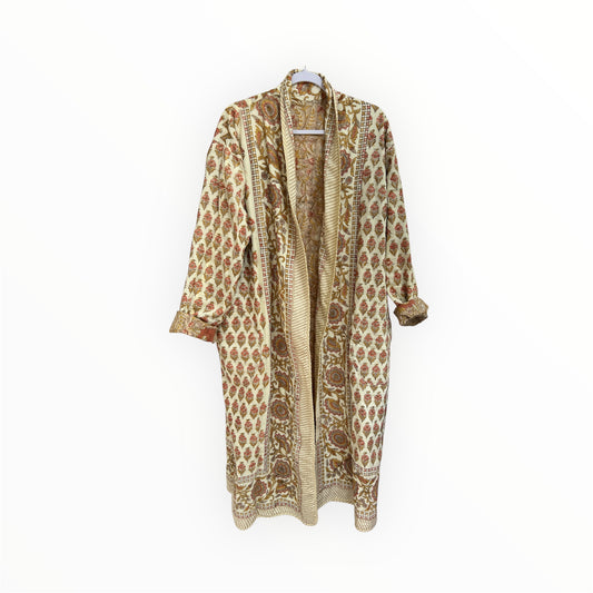 May Reversible Robe in Tan Pink