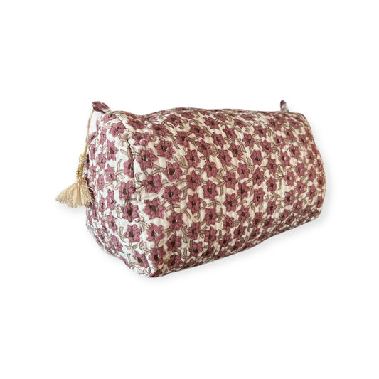 (NLM112) Make Up Bag Purple Pink Starflower
