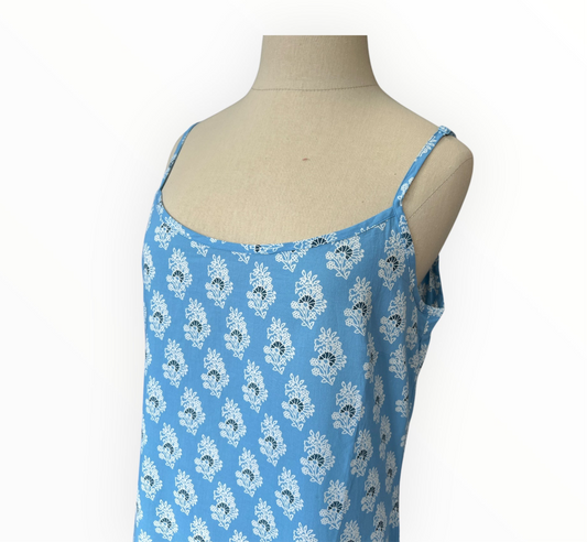 Slip Dress - Light Blue Floral Buti