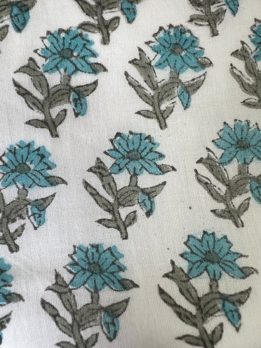 Blue Floral Bucket Hat