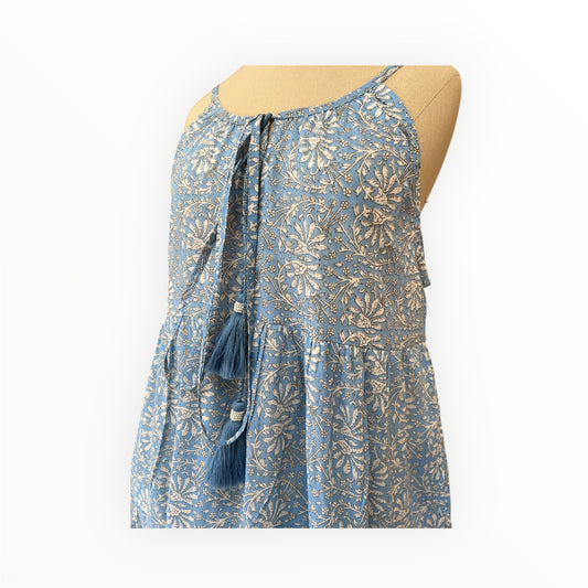 Keyhole Dress - Blue