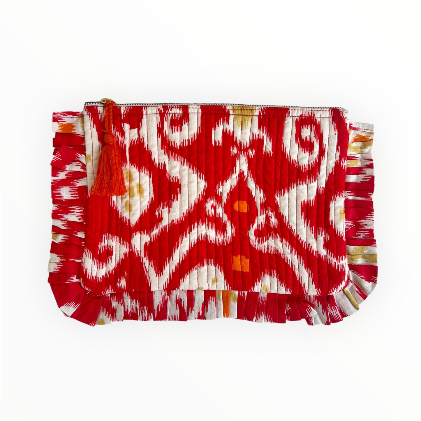 Frilly Clutch Red Suzani A101