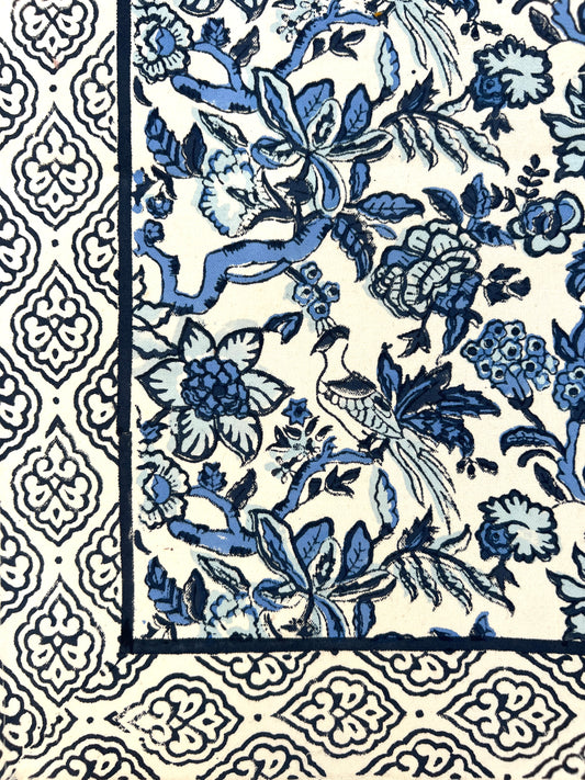 Blue Botanica Table Runner (16" x 112")