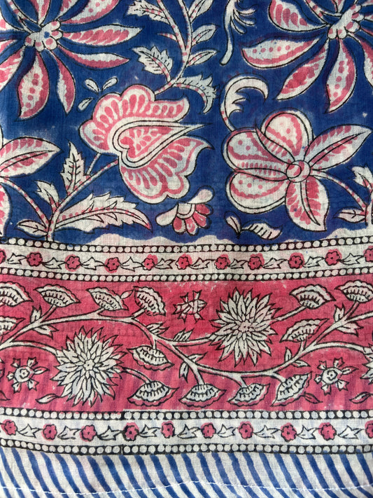 Aralia Blue + Pink Sarong (24B)