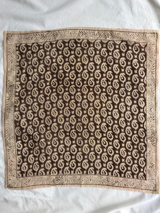PAISLEY BANDANA - COFFEE