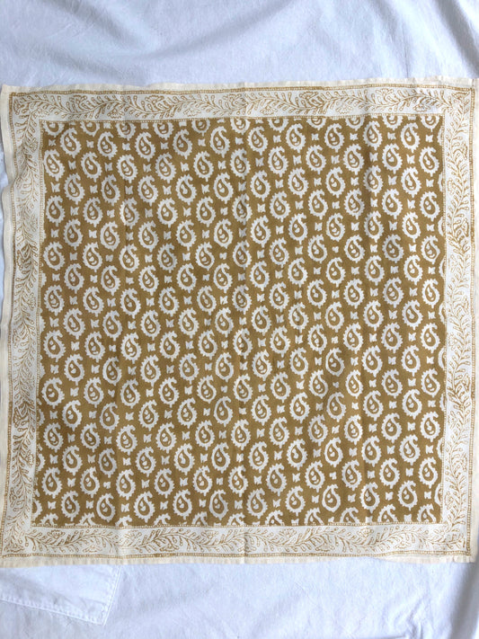 PAISLEY BANDANA - MUSTARD