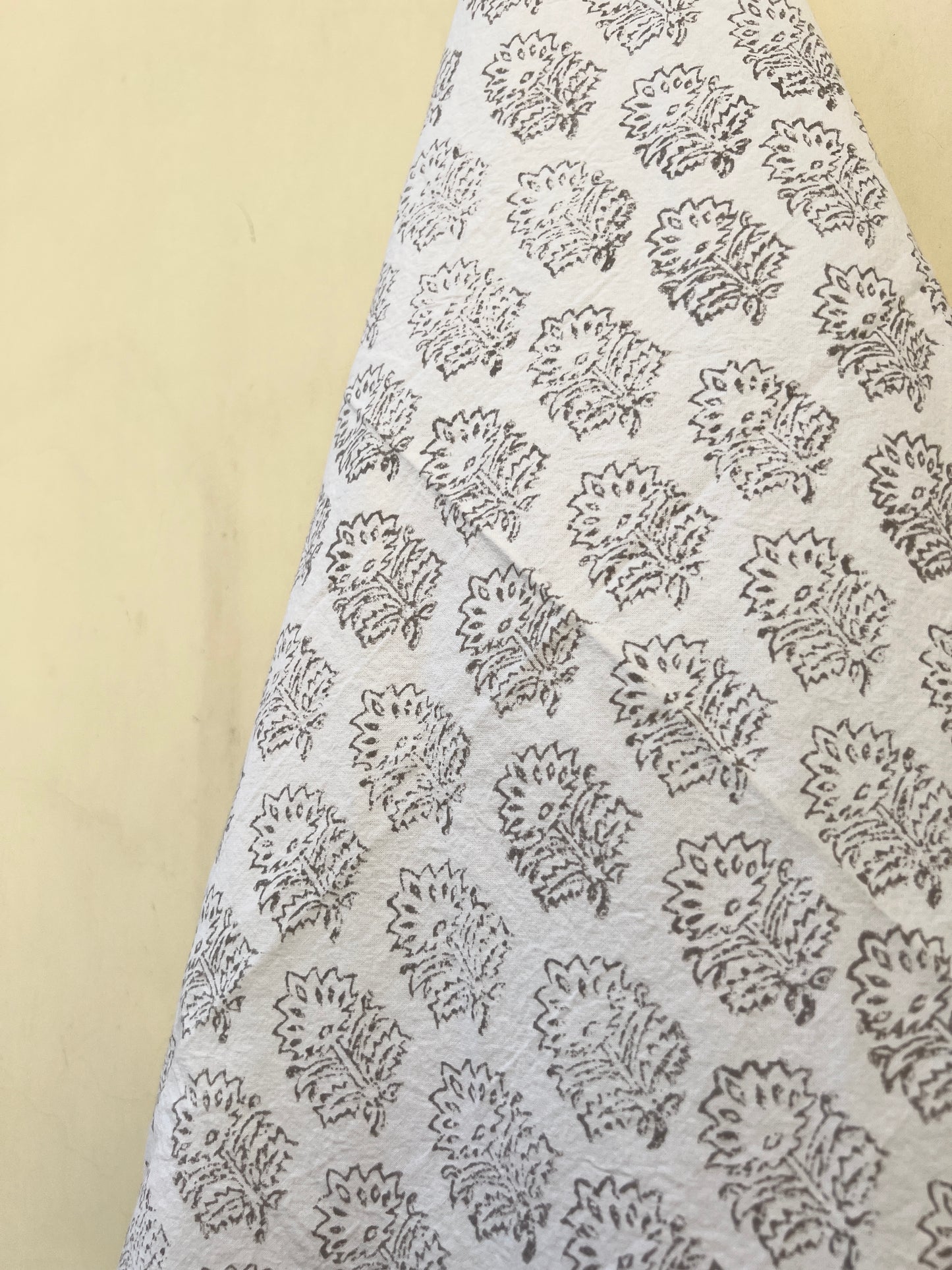 Gray Block Printed Tea Towel