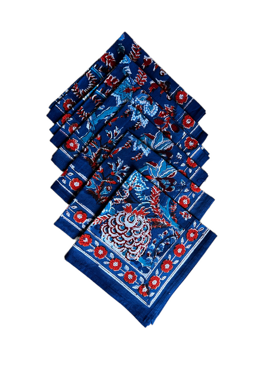 Dark Blue Anok Napkins