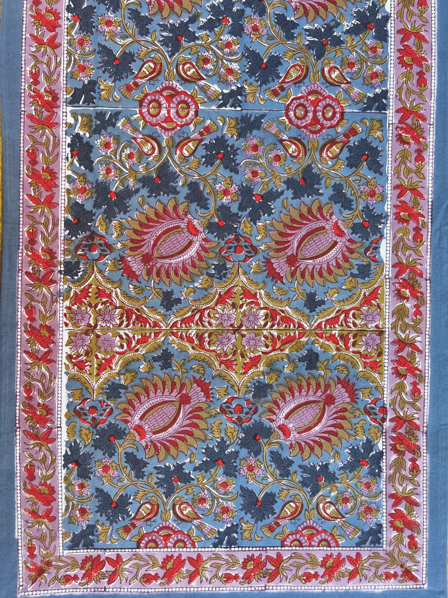 Bird of Paradise Blue Table Runner 20" x 72"