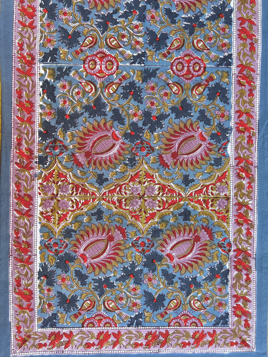 Bird of Paradise Blue Table Runner (20" x 70")