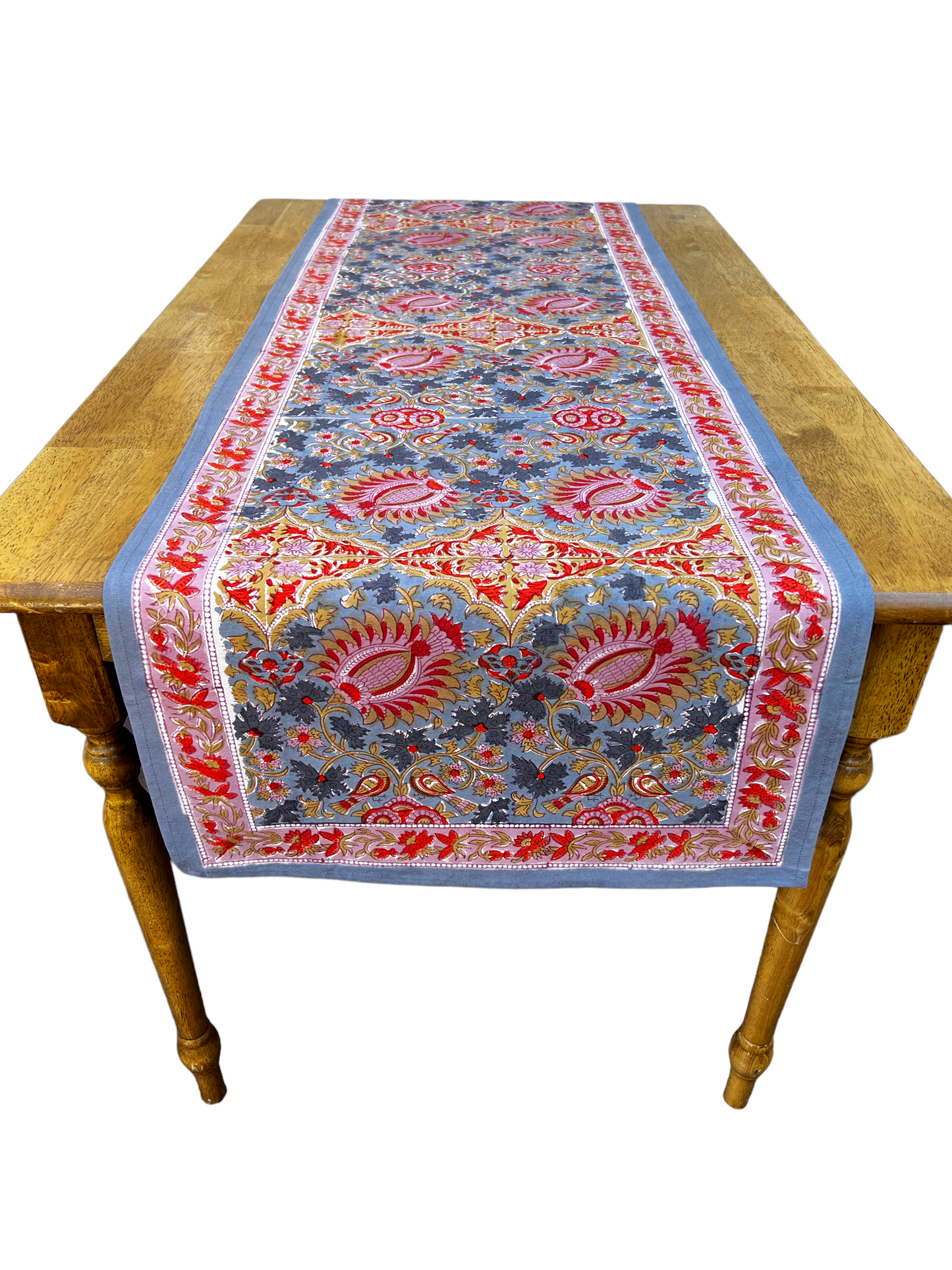 Bird of Paradise Blue Table Runner 20" x 72"