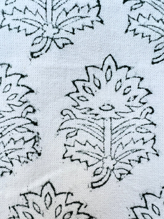 Wholesale Artichoke Green Block Printed Tea Towel