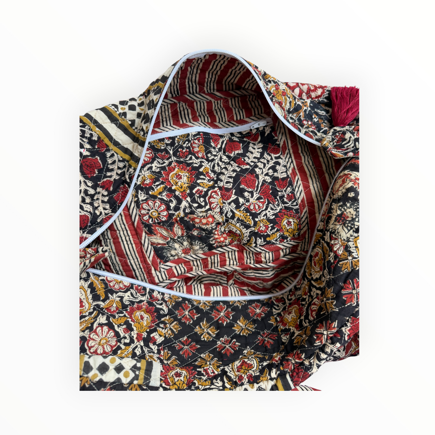 Kashmir Patchwork Weekender Duffel Bag