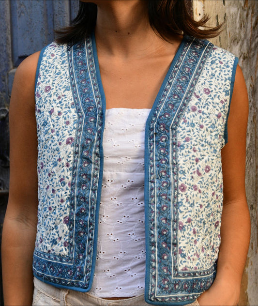 Chloe Vest - Blue/Purple