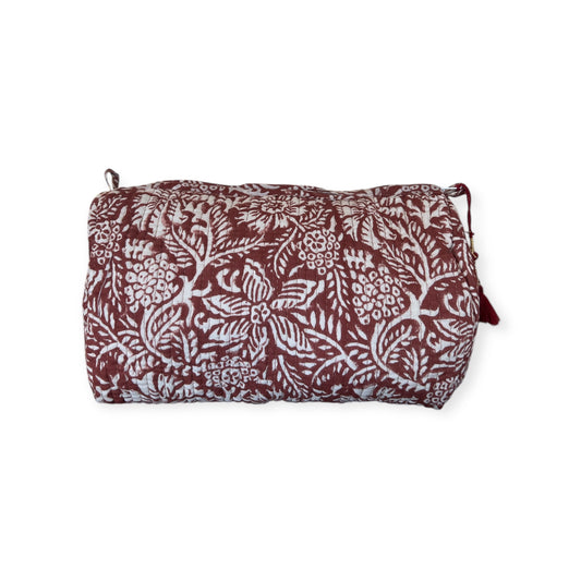 (NLM118) Make Up Bag Earthen Brown Resist Vines