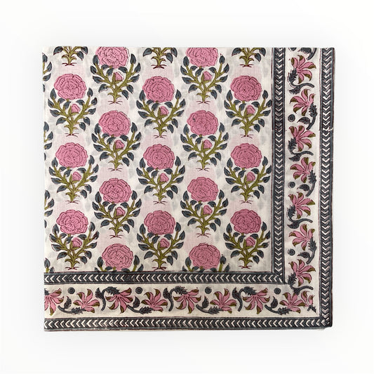 Pink Rosette Floral-PK1 BANDANA