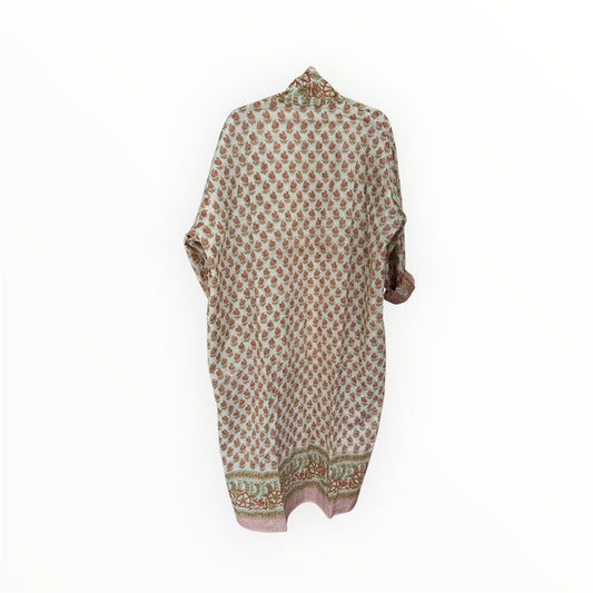 July Reversible Robe in Pink