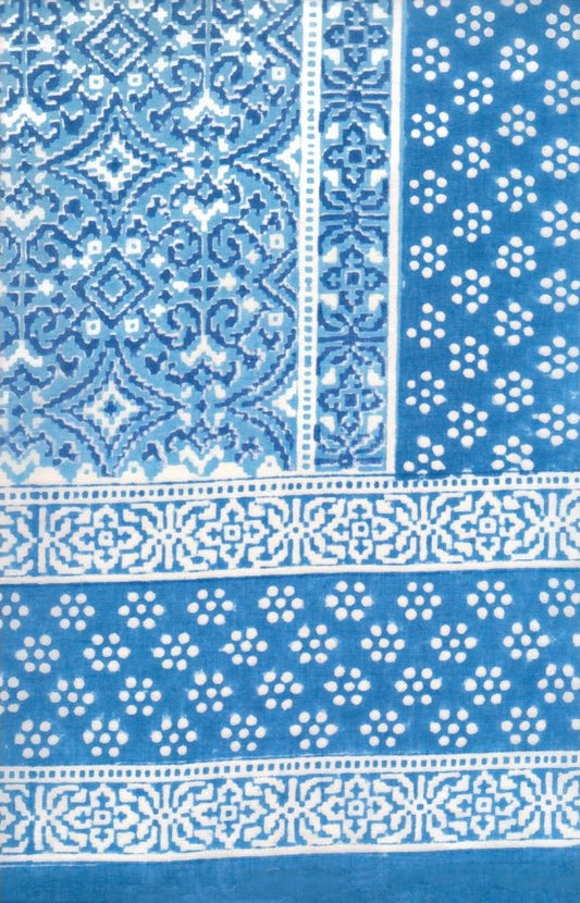(AS40) Woven Blue Scarf