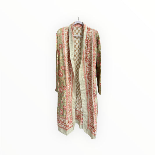 June Reversible Robe in Green