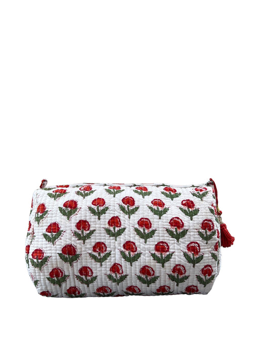 (M109) Make Up Bag Red Green Buti