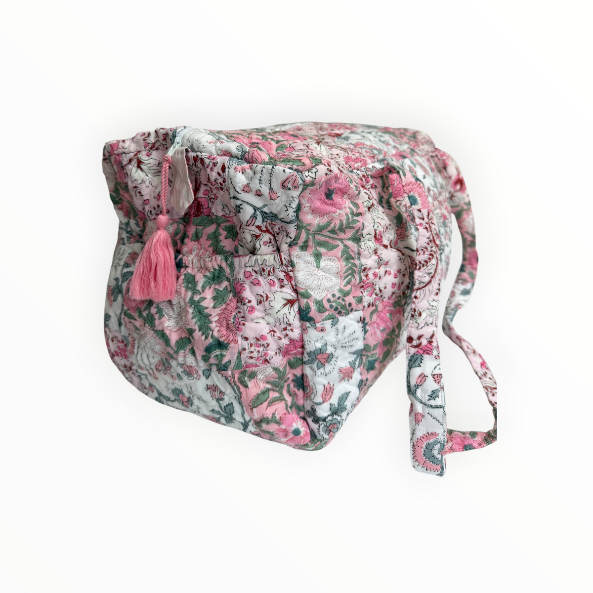 Rose Chintz Patchwork Weekender Duffel Bag