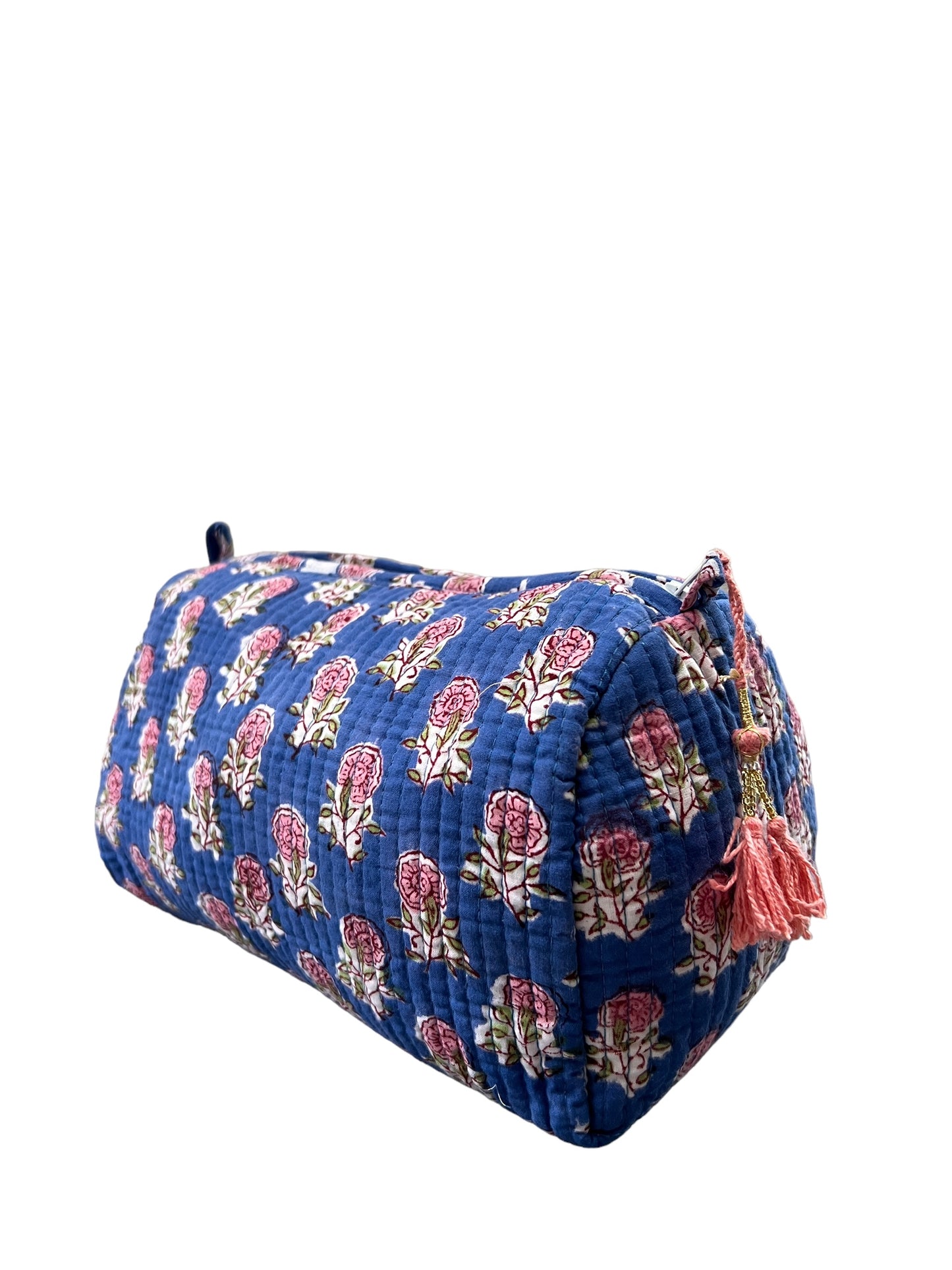 (M104) Make Up Bag Blue Pink Small Buti