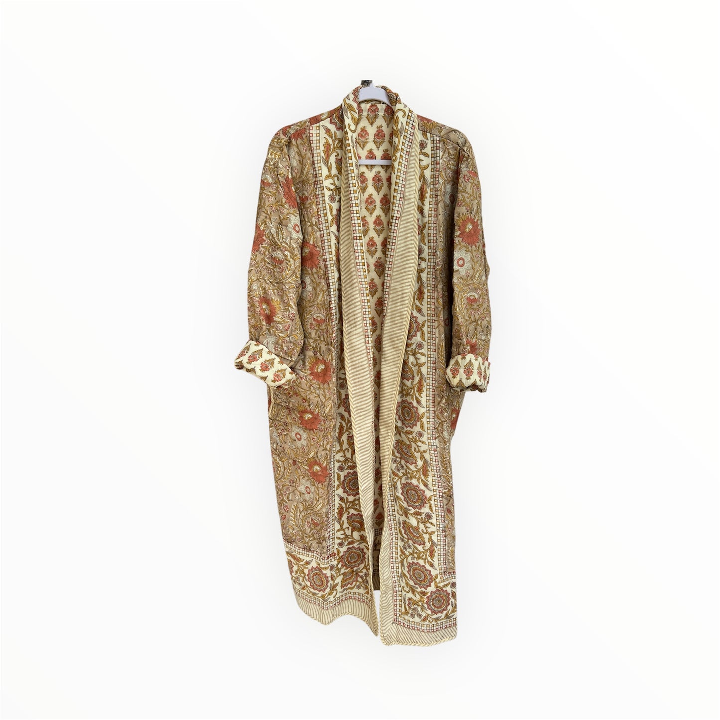May Reversible Robe in Tan Pink