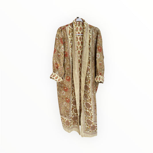 May Reversible Robe in Tan Pink