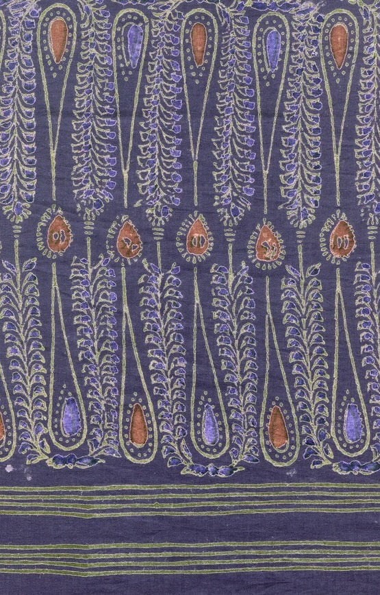 (AS46) Amethyst Batik Scarf