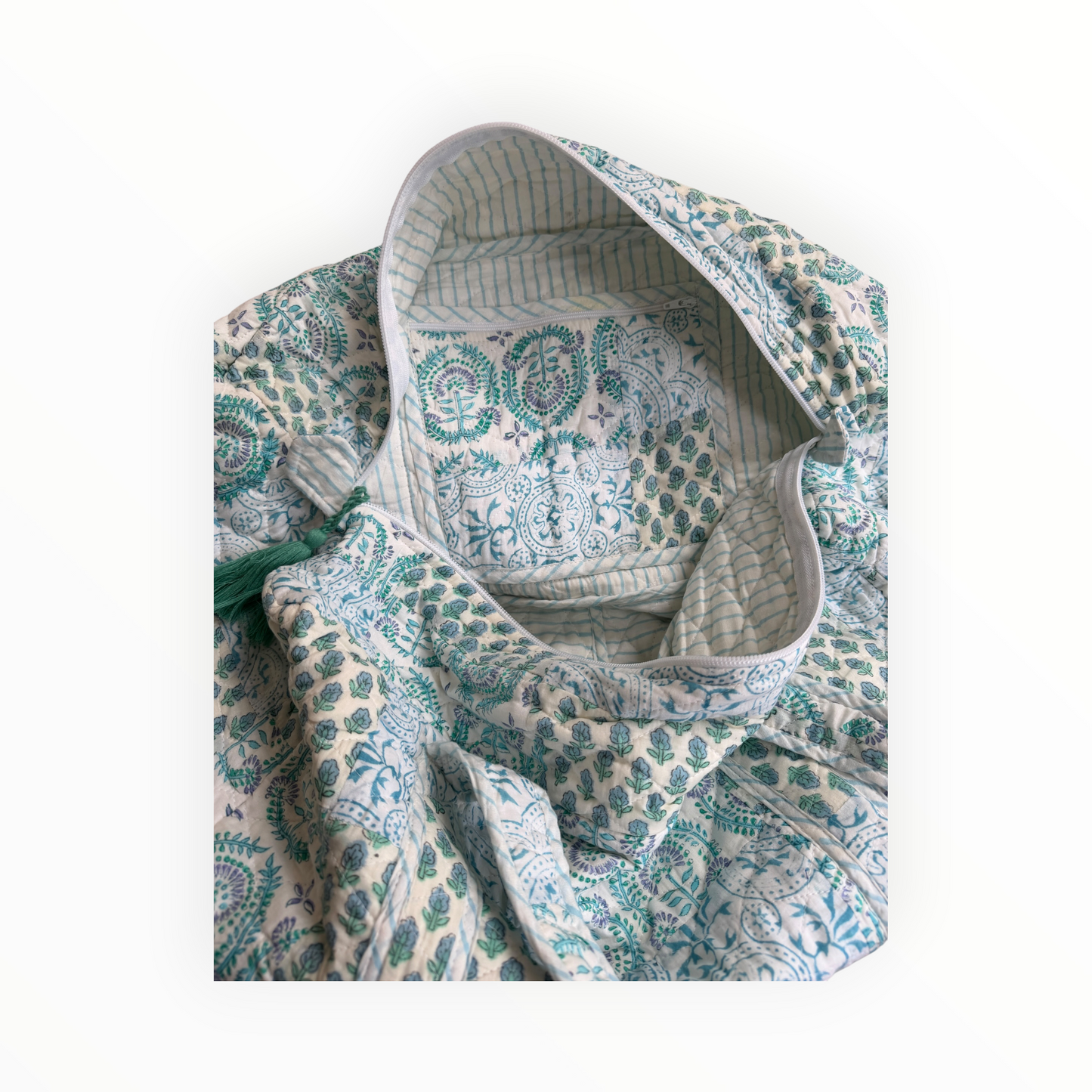 Seaglass Patchwork Weekender Duffel Bag