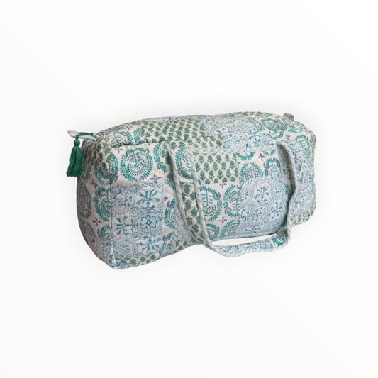 Seaglass Patchwork Weekender Duffel Bag