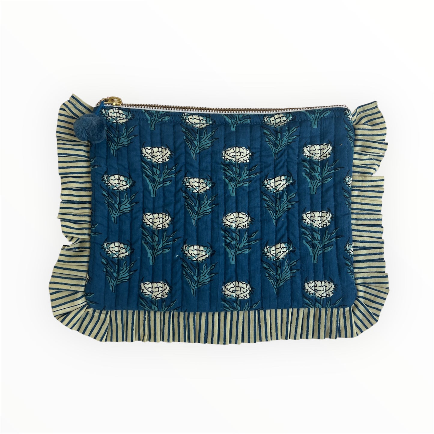 Frilly Clutch Indigo Blue A105