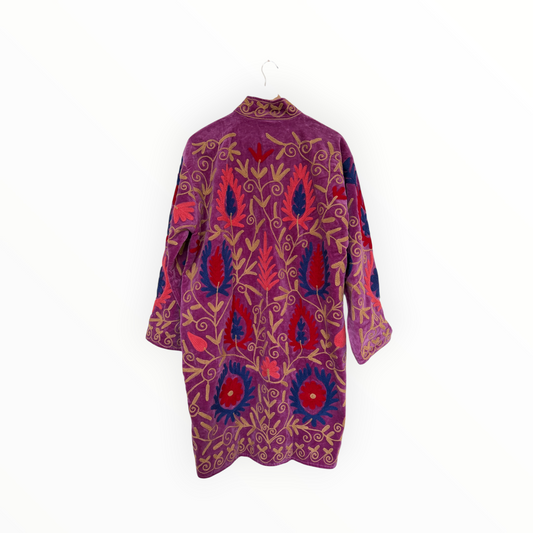Mulberry Garden Velvet Medium Length Jacket
