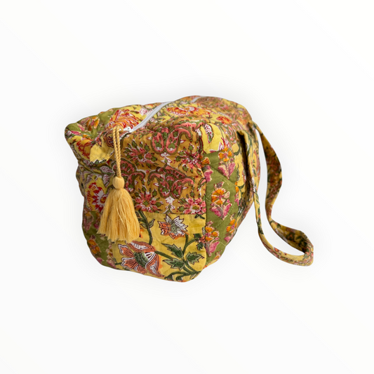 Golden Marigold Patchwork Mini Duffel