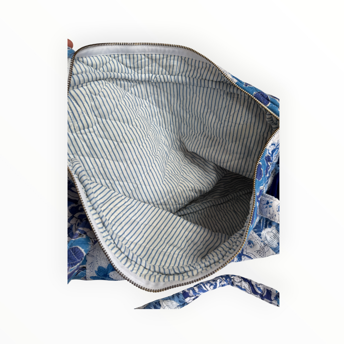Patchwork Carryall Indigo Garden