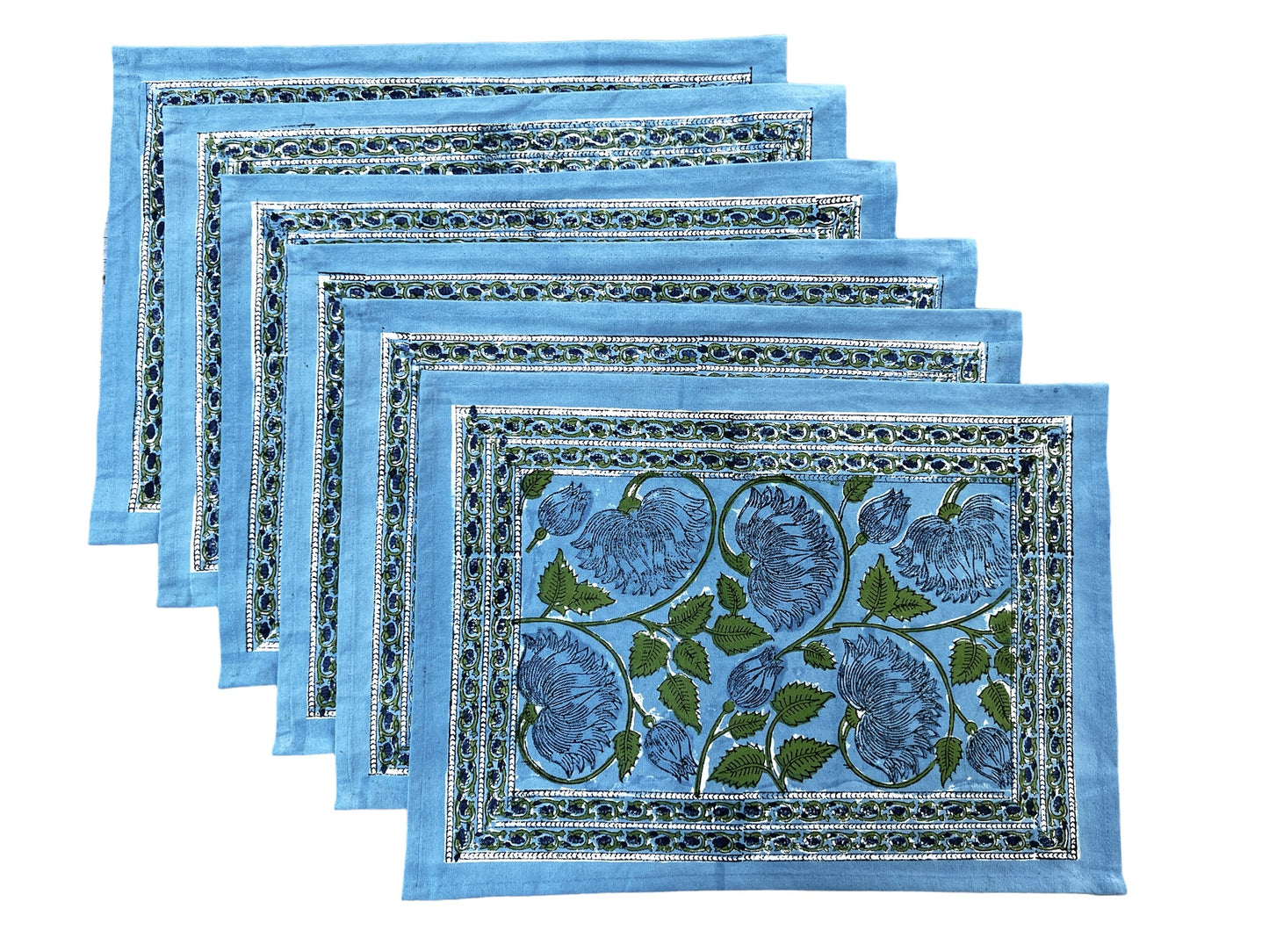 Wholesale Lilly Blue Placemats