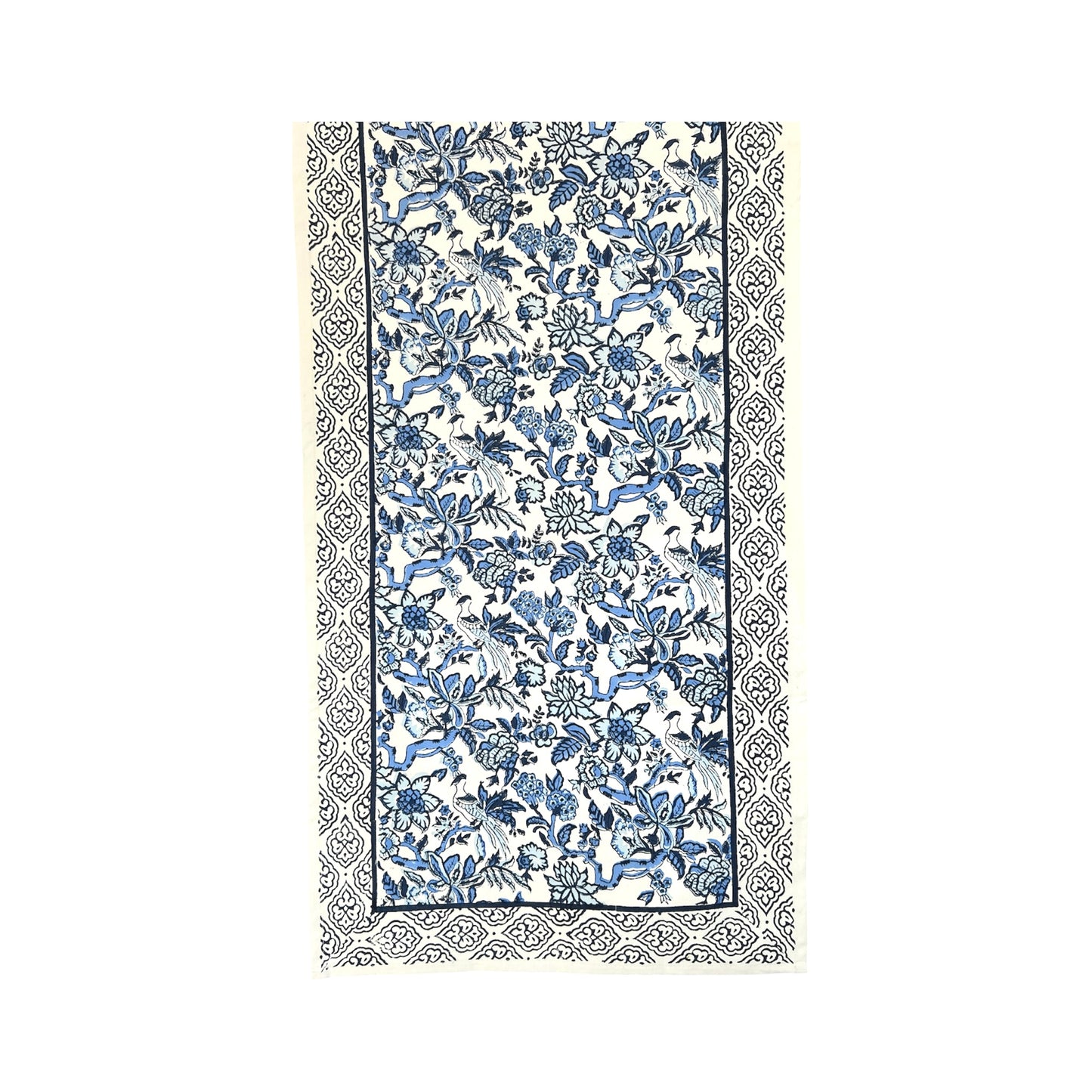 Blue Botanica Table Runner (16" x 112")