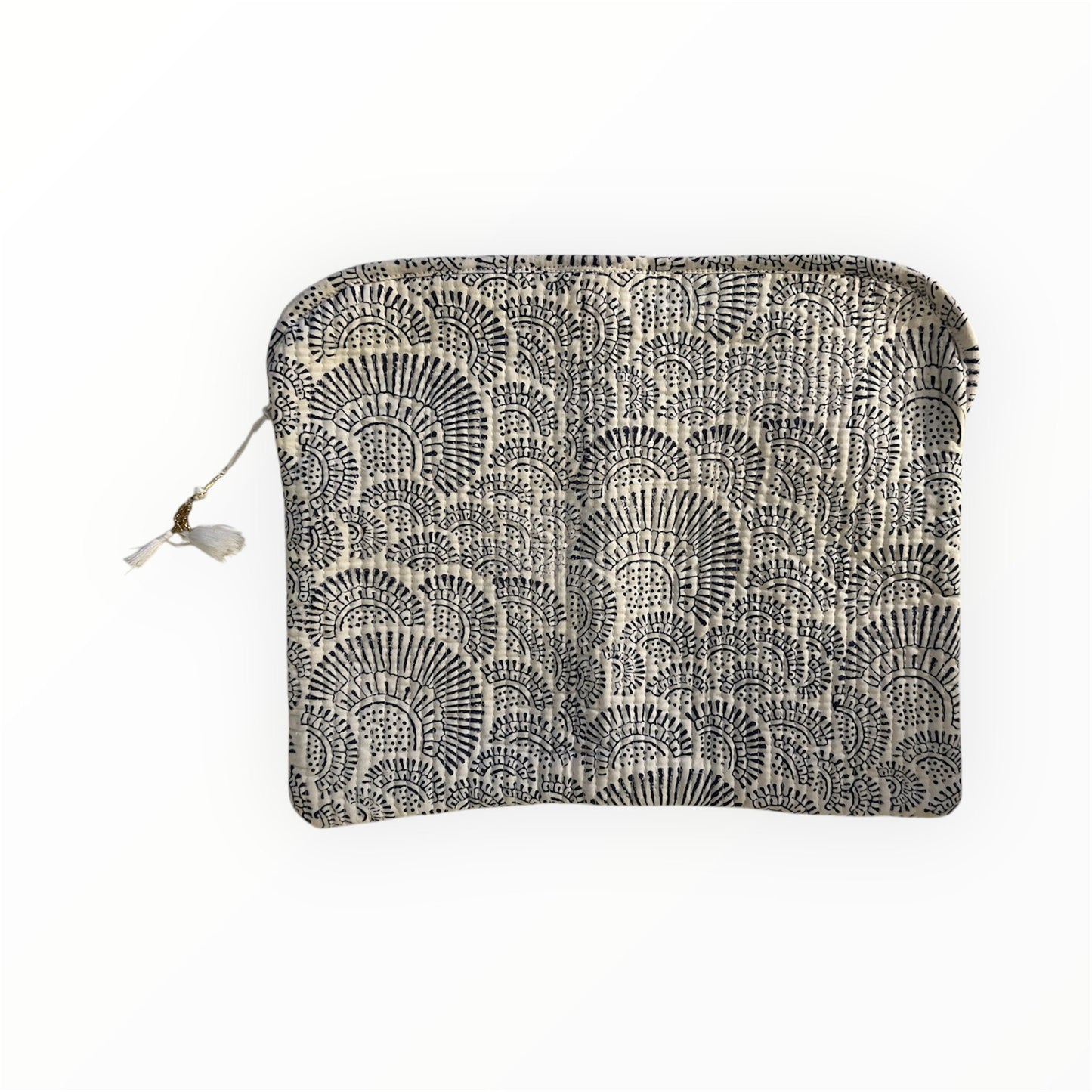 Laptop Bag - Black + White Sunbursts