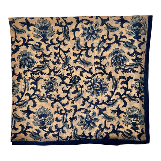 Blue Floral Jaal BANDANA