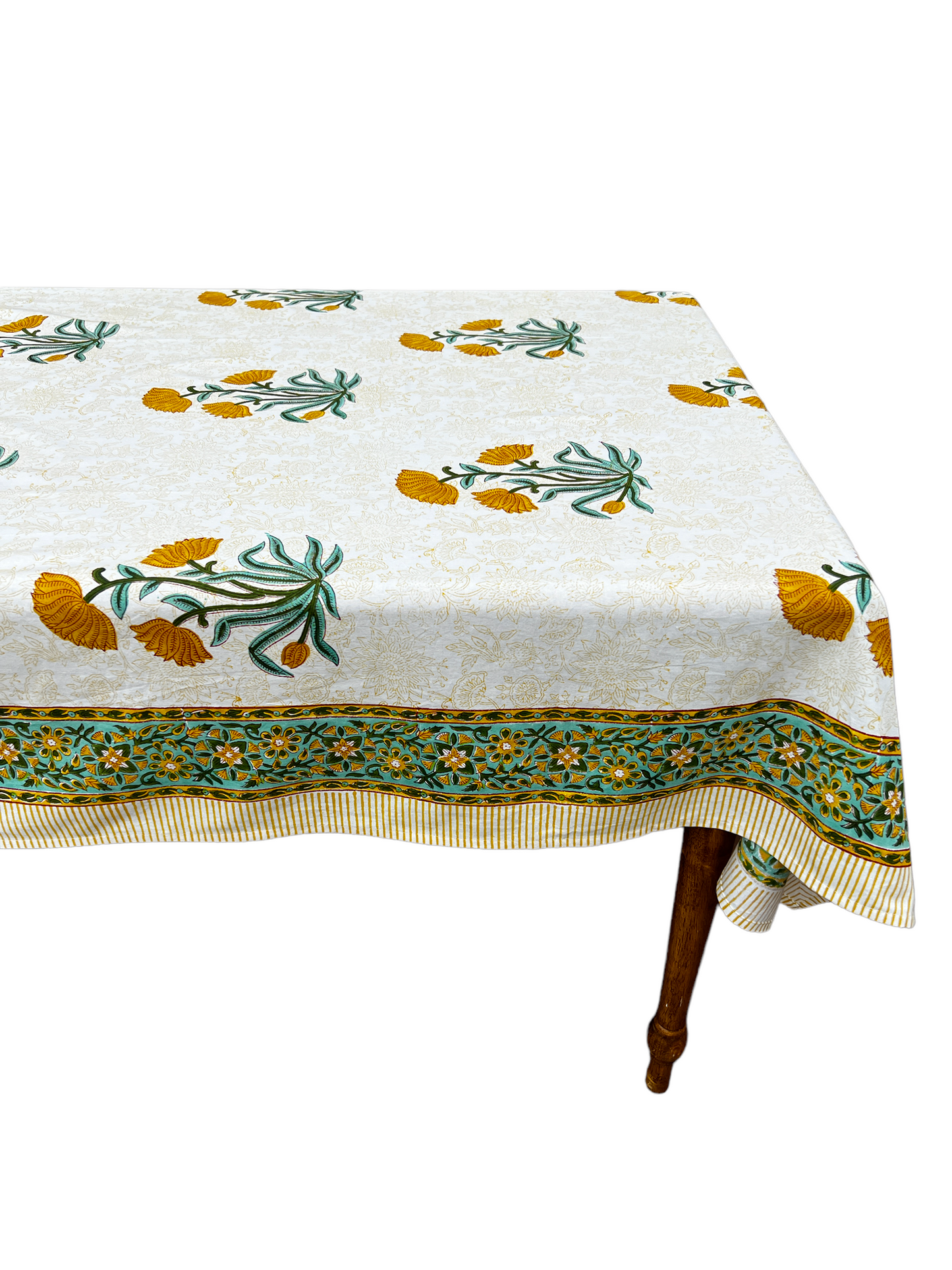 Marigold Flower Motif Table Linens